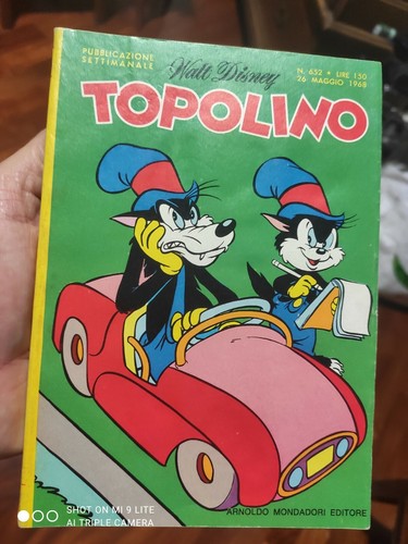 Topolino 652 con bustina - topolino,